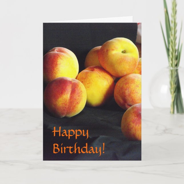 Pile of Peaches Birthday Card (Front)