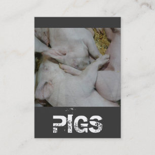 Pile of Piglets Pig Farm or Ranch Business Card