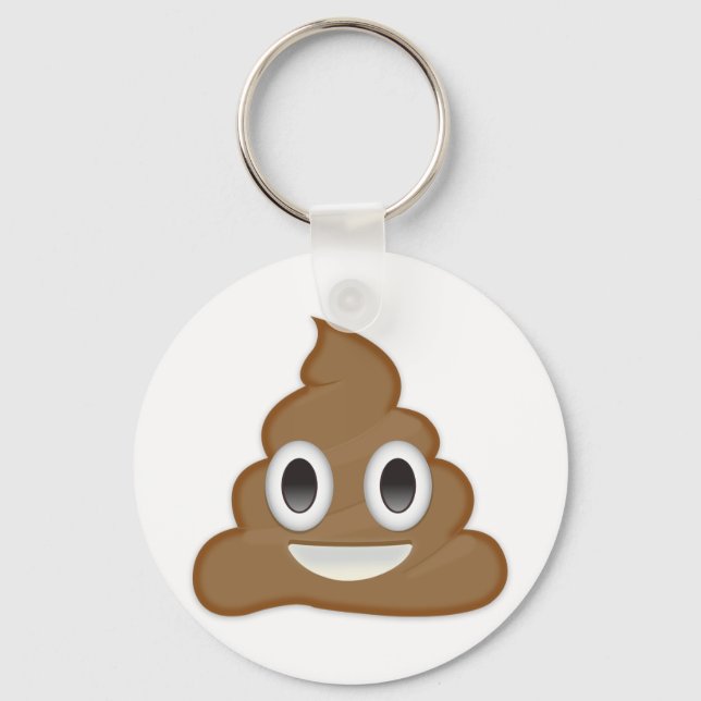 Pile Of Poo Emoji Keychain (Front)