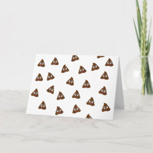 Pile of Poo emoji smiling poops Card