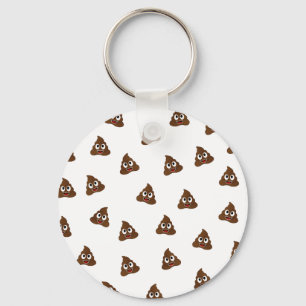 Pile of Poo emoji smiling poops Keychain
