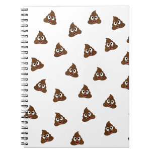 Pile of Poo emoji smiling poops Notebook