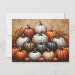 Pile of Pumpkins Postcard