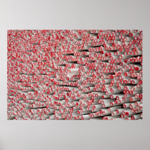 Pile of rolled papers poster