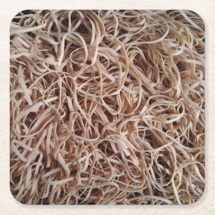 Pile of Rubber Bands Coaster Set