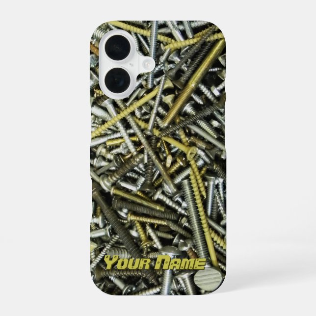 Pile of Screws -  iPhone 16 Case (Back)