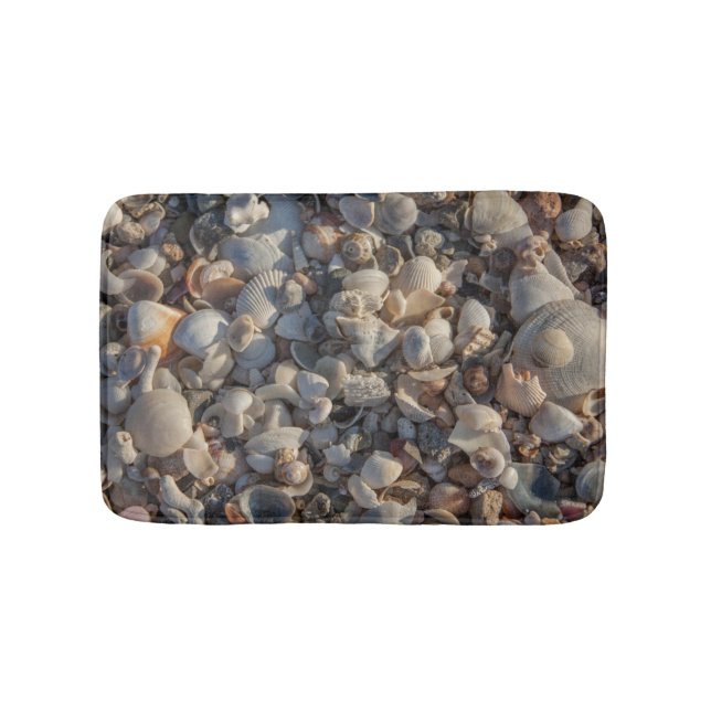 Pile Of Seashells Bath Mat (Front)
