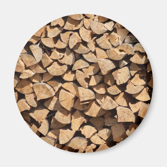 Pile Of Wood Magnet (Front)