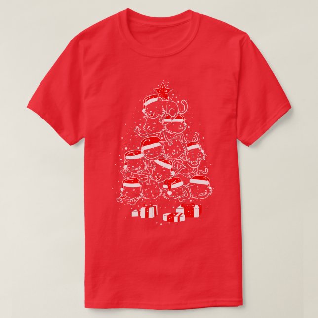 Pile Of Xmas Cats Ugly Sweater by Tobe Fonseca (Design Front)