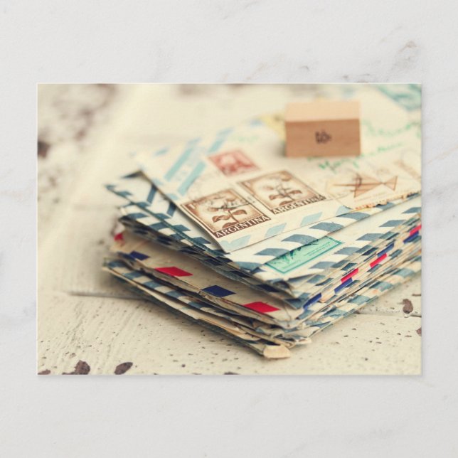Piles de carte postale de lettres d'amour (Devant)