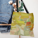 Piles of French Novels | Vincent van Gogh Tote Bag<br><div class="desc">Piles of French Novels (1887) by Dutch post-impressionist artist Vincent Van Gogh. Original artwork is an oil on canvas depicting stacks of books in vibrant yellow tones.

Use the design tools to add custom text or personalize the image.</div>
