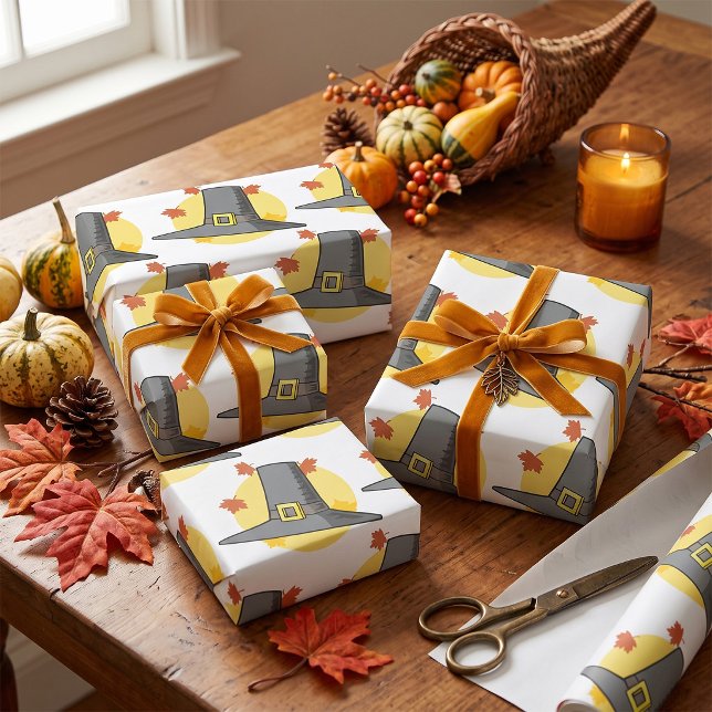 Pilgram Hat Wrapping Paper (Creator Uploaded)