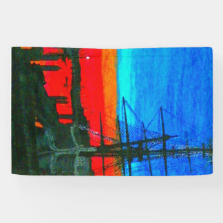 Pilgrim at dawn Dana point harbour painting  Banner
