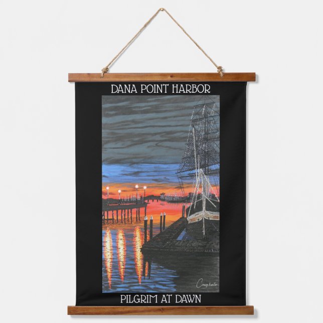 Pilgrim at dawn  hanging tapestry (Front)