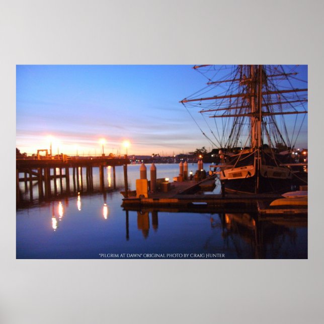 Pilgrim at dawn poster (Front)