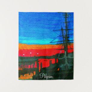Pilgrim at dawn  tapestry