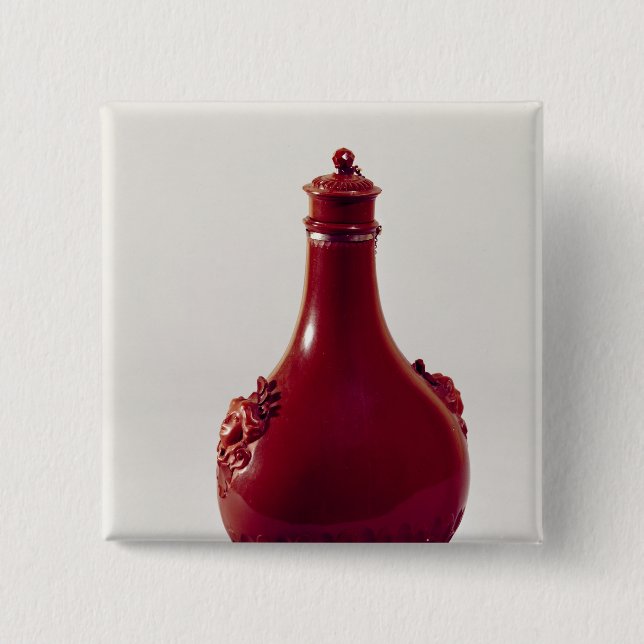 Pilgrim bottle, Meissen, c.1710 2 Inch Square Button (Front)