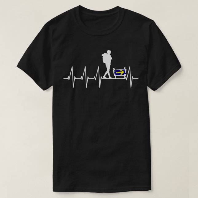 Pilgrim Camino de Santiago Way of St T-Shirt (Design Front)