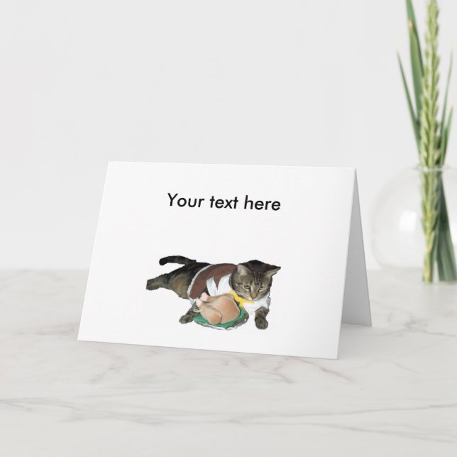 Pilgrim Cat Customizable Card (Front)