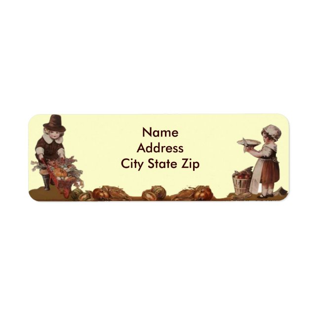 Pilgrim Children Vintage Thanksgiving (Front)