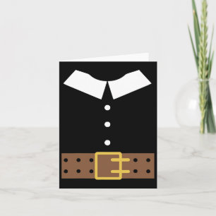 Pilgrim Costume Halloween Funny Thanksgiving Boys  Card