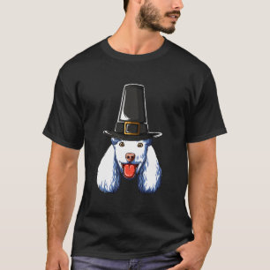 Pilgrim Costume Hat Poodle T-Shirt