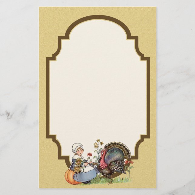 Pilgrim Girl Stationery (Front)