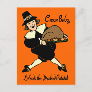 Pilgrim Mashed Potato Postcard