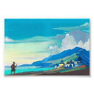 Pilgrim of the Radiant City by Nicholas Roerich Photo Print