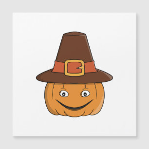 Pilgrim Pumpkin Grin Thanksgiving