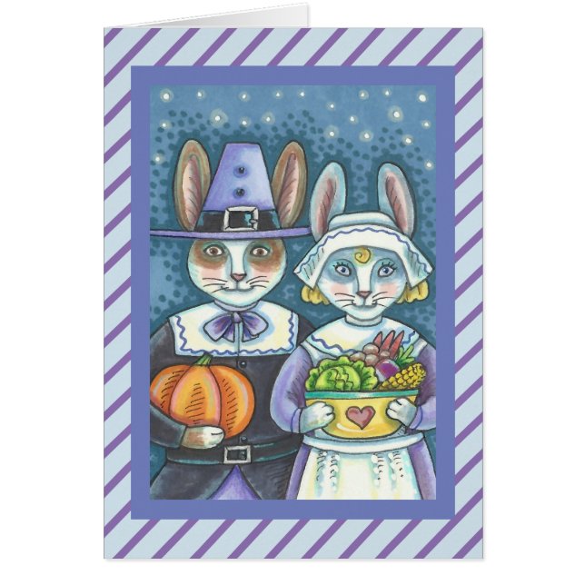 PILGRIM RABBITS MERCI DE VOUS ACCUEILLIR CARTE DE  (Devant)