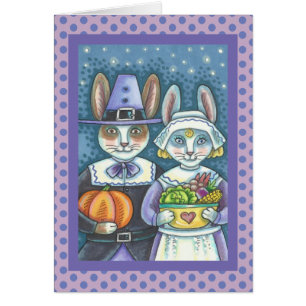 PILGRIM RABBITS MERCI DE VOUS ACCUEILLIR CARTE DE 