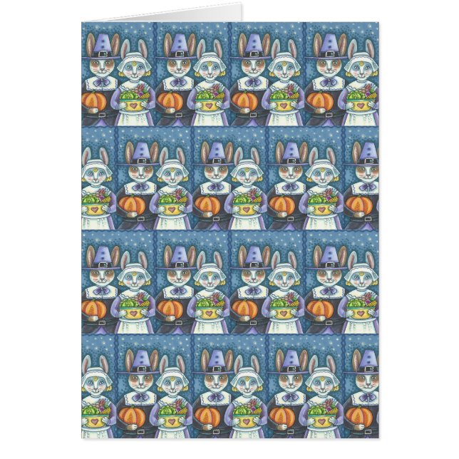 PILGRIM RABBITS MERCI DE VOUS ACCUEILLIR CARTE DE  (Devant)