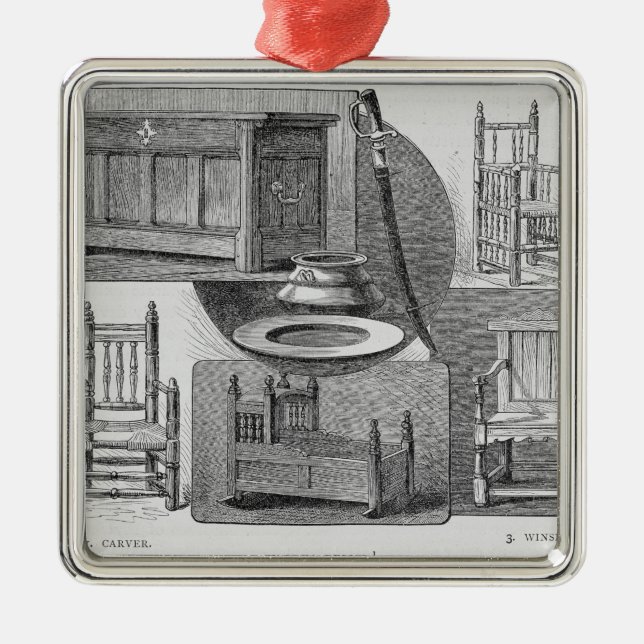 Pilgrim Relics Metal Ornament (Front)