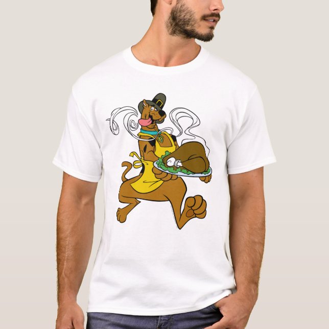 Pilgrim Scooby-Doo With Turkey T-Shirt (Front)