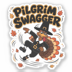 Pilgrim Swagger Turkey Thanksgiving Dab Dabbing