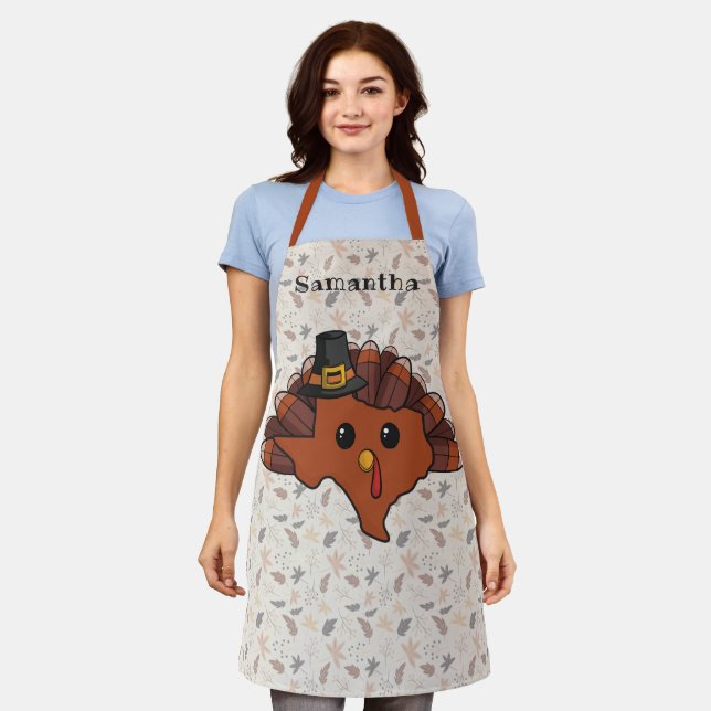 Pilgrim Texas Turkey All-Over Print Apron (Worn)