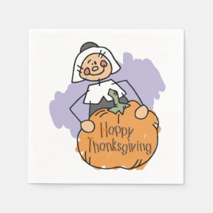 Pilgrim Thanksgiving Decoration Napkin