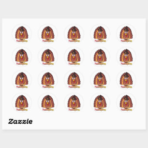 Pilgrim Turkey Classic Round Sticker
