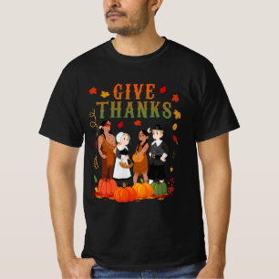 Pilgrims And Natives American Indian Thanksgiving T-Shirt