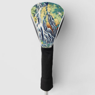 Pilgrims at Kirifuri Waterfall Japanese art  Golf Head Cover