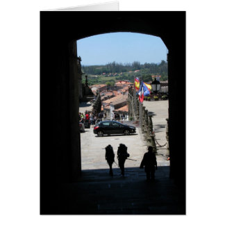 Pilgrims Entering Santiago Card