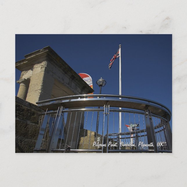 Pilgrims Point, Barbican, carte postale Plymouth (Devant)
