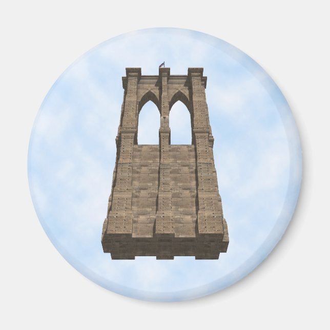 Pilier du pont Brooklyn : modèle 3D : aimant (Devant)