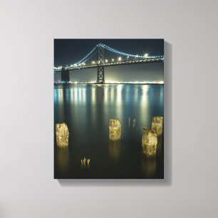 Pilings along the Embarcadero, San Francisco Canvas Print