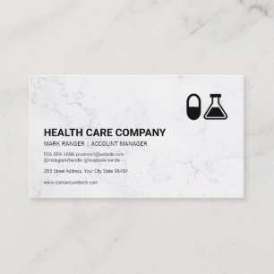 Pill and Beaker   Pharmaceutical Appointment Card