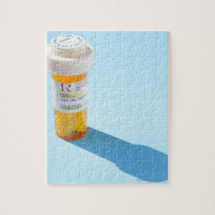 Pill bottle full of medication jigsaw puzzle