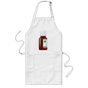 Pill Bottle Long Apron