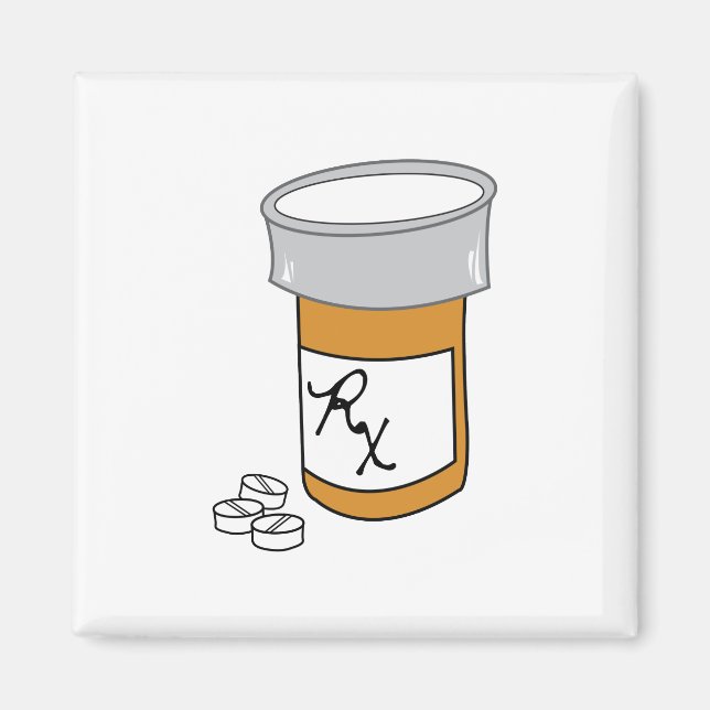 Pill Bottle Magnet (Front)