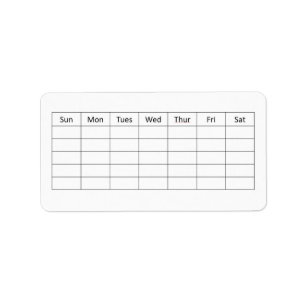 Pill Bottle Sticker Label. Mark off days for meds